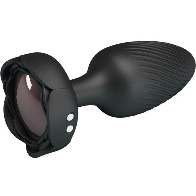 PRETTY LOVE - VARIAN ANAL PLUG COM LUZ LED PRETO 10,8 CM