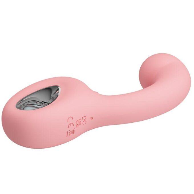 PRETTY LOVE - ERYNNYES VIBRADOR PONTO G + ESTIMULADOR DE CLITÓRIS 10 VIBRAÇÕES ROSA