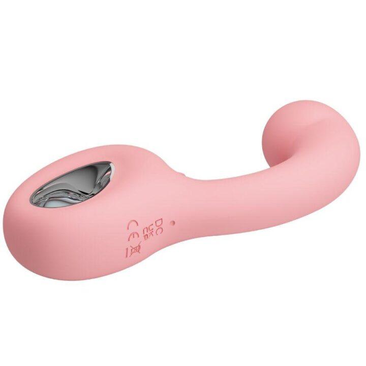 PRETTY LOVE - ERYNNYES VIBRADOR PONTO G + ESTIMULADOR DE CLITÓRIS 10 VIBRAÇÕES ROSA