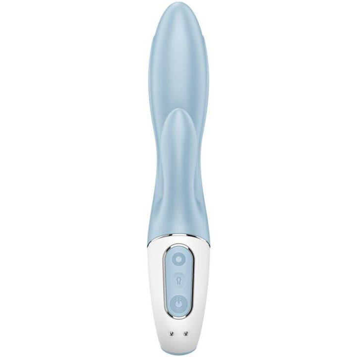 SATISFYER - BOMBA DE AR BUNNY 1 COELHO INFLÁVEL VIBRADOR AZUL