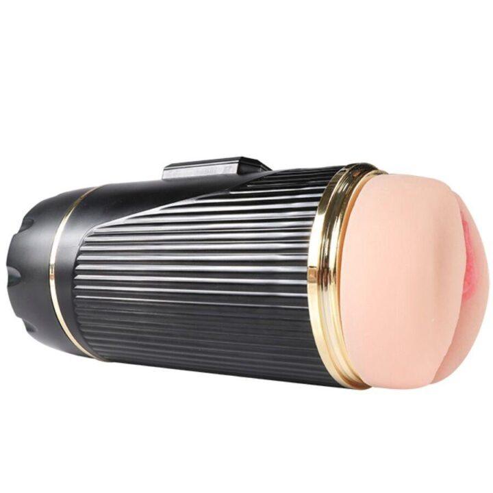 SHEQU - KAY MASTURBADOR DUPLO COM BOCA DUPLA E VIBRAÇÃO DE VAGINA