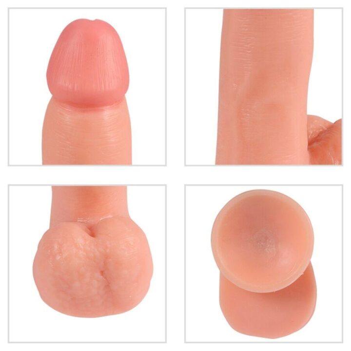 SHEQU - DILDO VIBRATÓRIO FANTASMA COM CONTROLE REMOTO 20 CM