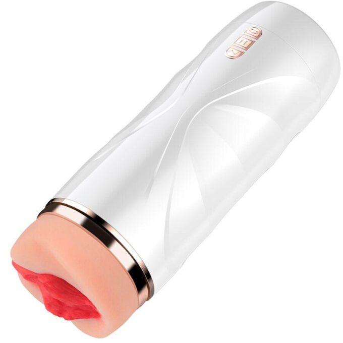 SHEQU - MASTURBADOR VIBRATÓRIO RILEY COM SUCÇÃO