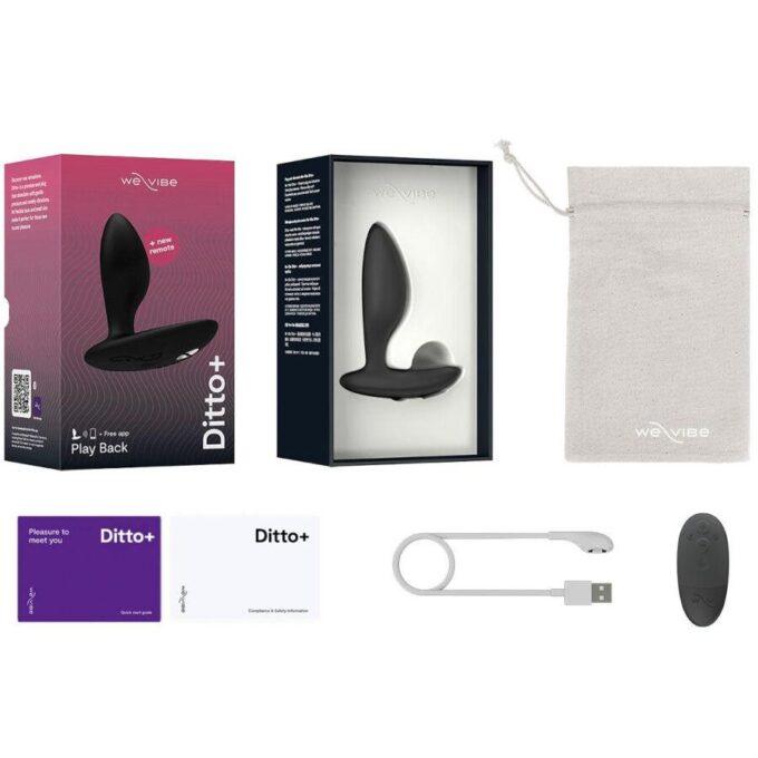 WE-VIBE - DITTO+ VIBRADOR ANAL PLUG PRETO
