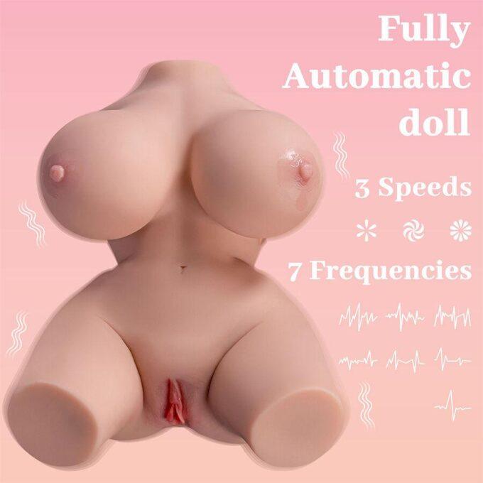 XISE - FRIEDA TRONCO FEMININO REALISTA COM VIBRAÇÃO 36 CM