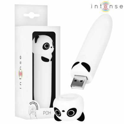 INTENSO - POH PANDA VIBRATING BULLET USB RECARREGÁVEL 10 X 2,2 CM
