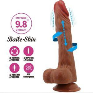 BAILE - CALISTO DILDO REALISTA 24 CM CARNE