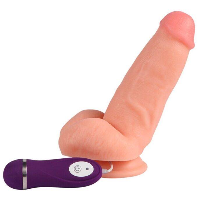SHEQU - RED EAGLE VIBRADOR DILDO COM CONTROLE REMOTO 17 CM