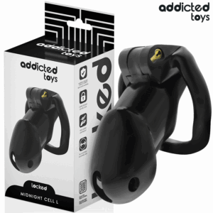 ADDICTED TOYS LOCKED - GAIOLA PENIANA MINDNIGHT CELL, TAMANHO L