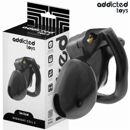 ADDICTED TOYS LOCKED - GAIOLA PARA PÊNIS CELL MINDNIGHT TAMANHO S 4.8 CM