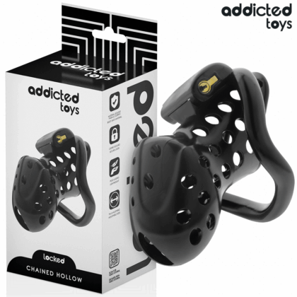 ADDICTED TOYS LOCKED - GAIOLA DE PÊNIS OCO COM CORRENTE 10,5 CM