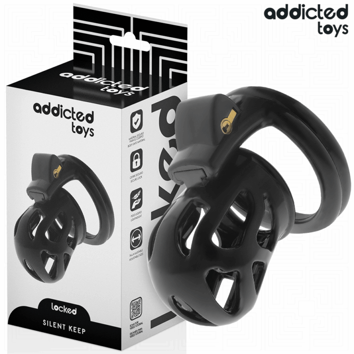 ADDICTED TOYS LOCKED - GAIOLA PARA PÊNIS SILENT KEEP 7,5 CM