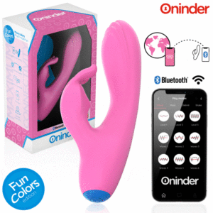 ONINDER CUTE - VIBRADOR LOVE BUNNY PARA PONTO G E CLITÓRIS - APLICATIVO MUNDIAL GRATUITO