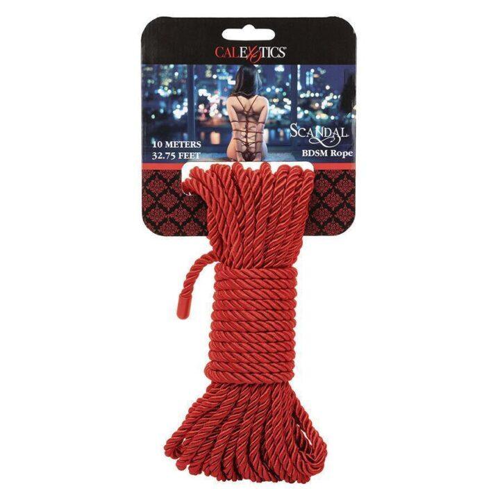 CALEXOTICS - SCANDAL CORDA BDSM VERMELHA 10 M