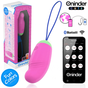 ONINDER CUTE - OVO VIBRO-GIRATÓRIO LOVE PLEASURE 360 SILICONE - APLICATIVO MUNDIAL GRATUITO