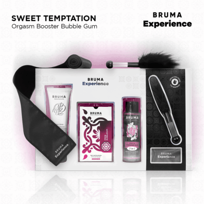 BRUMA XPERIENCE - KIT DE CHICLETE TENTAÇÃO COM POTENCIALIZADOR DE ORGASMO