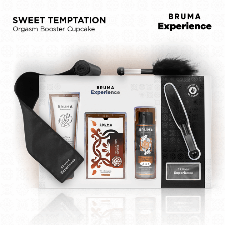 BRUMA XPERIENCE - KIT DE TENTAÇÃO DOCE AMERICANA TART COM POTENCIALIZADOR DE ORGASMO