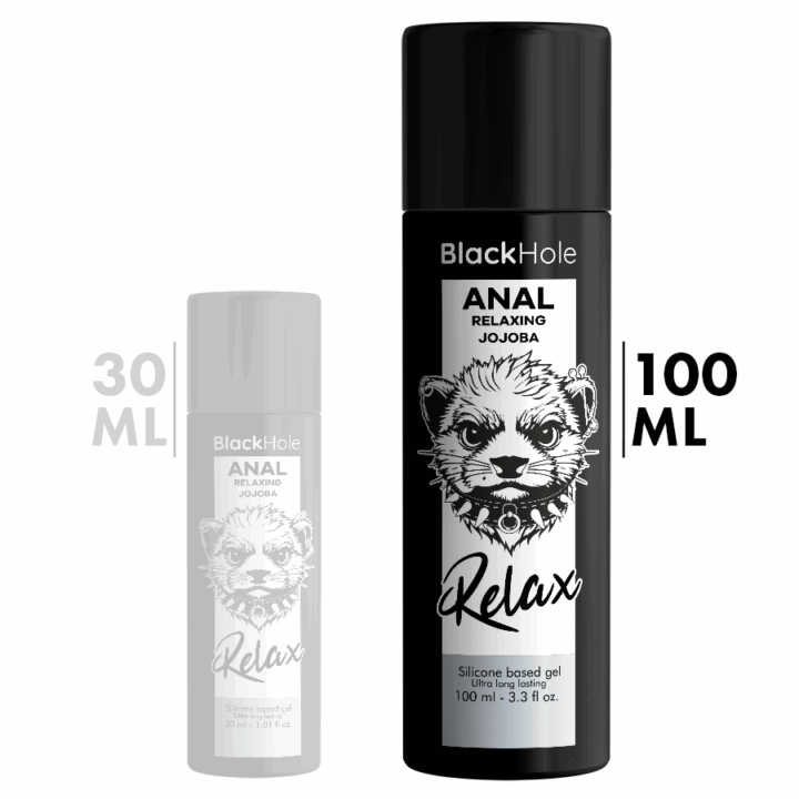 BLACK HOLE - JOJOBA RELAXANTE ANAL BASE DE SILICONE 100 ML