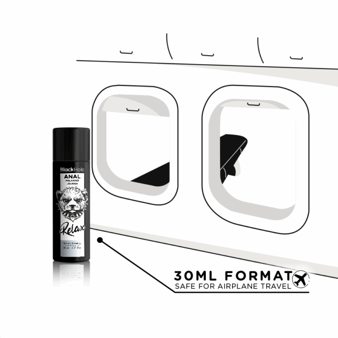 BLACK HOLE - RELAXANTE ANAL JOJOBA RELAX BASE DE SILICONE 30 ML
