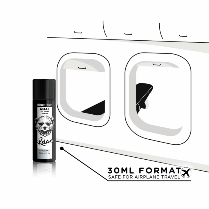 BLACK HOLE - RELAXANTE ANAL JOJOBA RELAX BASE DE SILICONE 30 ML