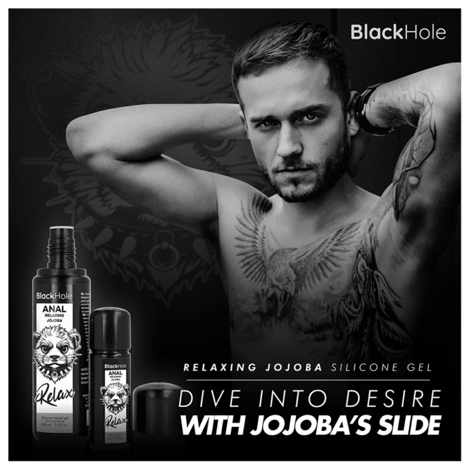 BLACK HOLE - RELAXANTE ANAL JOJOBA RELAX BASE DE SILICONE 30 ML