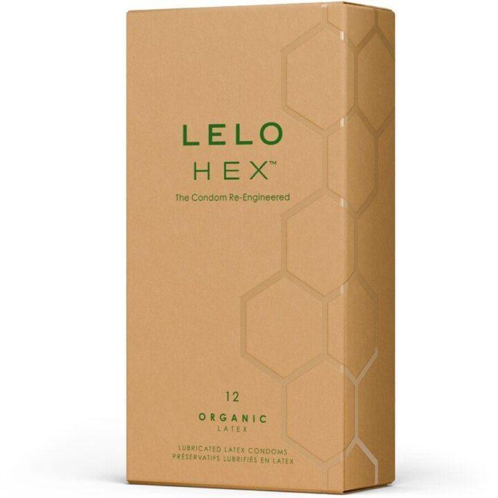 LELO - CAIXA DE PRESERVATIVOS ORGÂNICOS HEX 12 UNIDADES