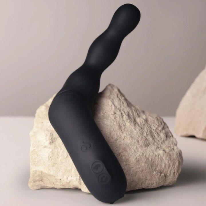 ROCKS-OFF - ADAPTADOR DE VIBRADOR ANAL E DE PRÓSTATA PRETO