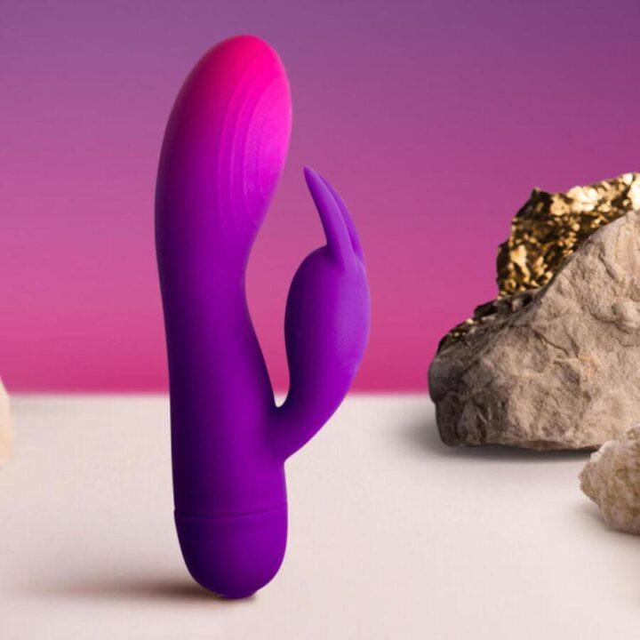 ROCKS-OFF - VIBRADOR GLO-GIRL PURPLE RABBIT
