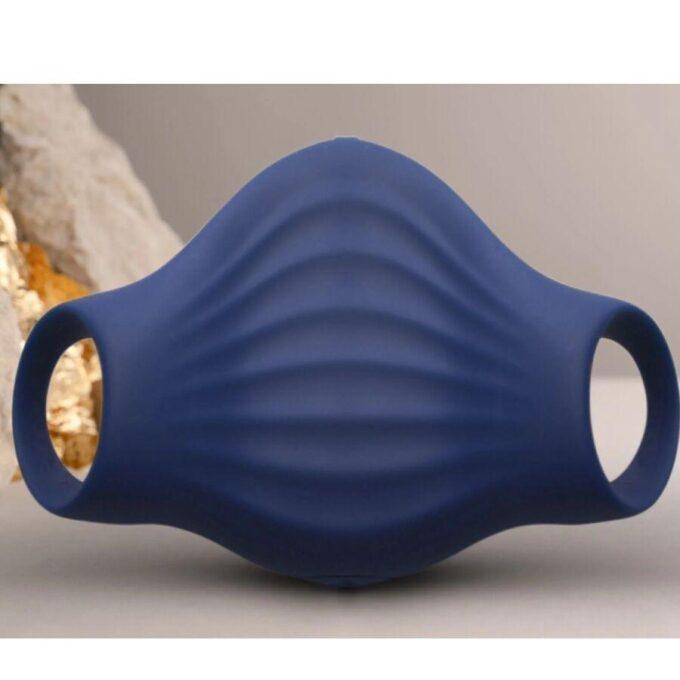 ROCKS-OFF - MASTURBADOR VIBRADOR FLEXÍVEL PALM BLUE