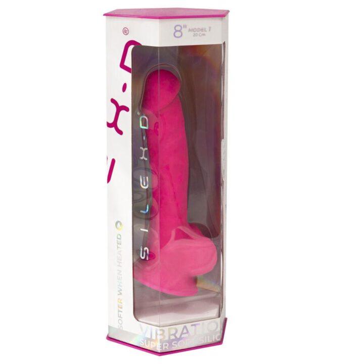 SILEXD - REALISTIC PENIS MODEL 18 PINK VIBRATION + REMOTE CONTROL LRS