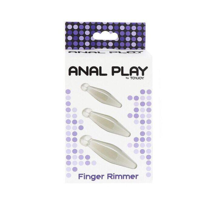 TOYJOY - ANAL PLAY FINGER RIMMER 3 PEÇAS TRANSPARENTE