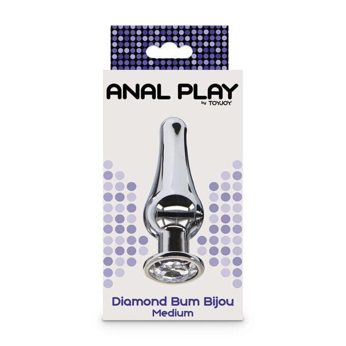 TOYJOY - PLUG ANAL MÉDIO DIAMOND BUM BIJOU ANAL PLAY
