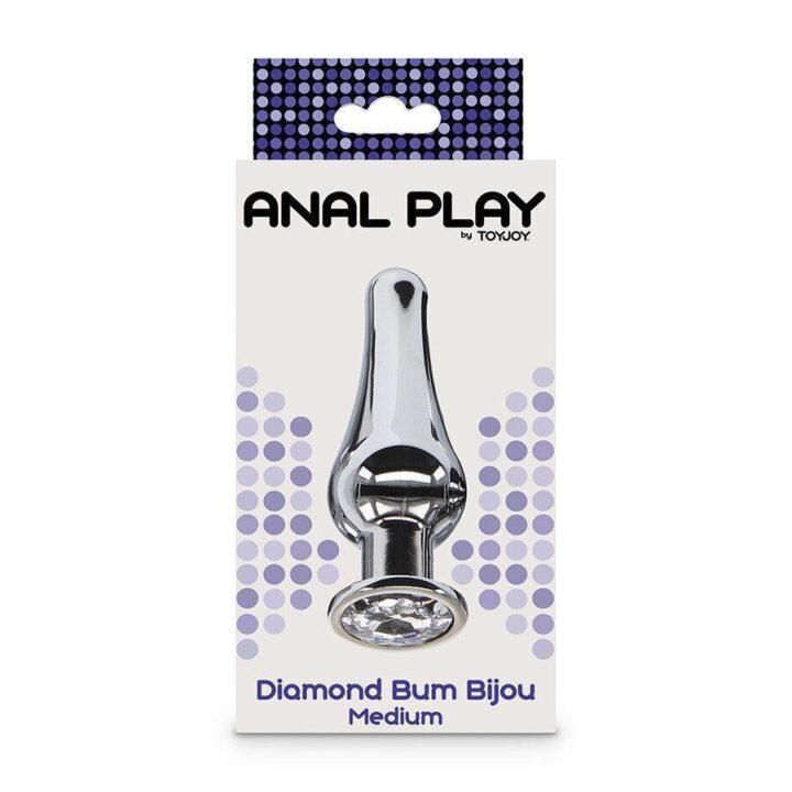 TOYJOY - PLUG ANAL MÉDIO DIAMOND BUM BIJOU ANAL PLAY