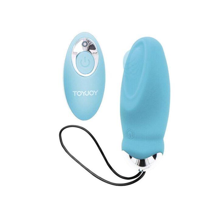 TOYJOY - FELICIDADE, EU ESTOU TÃO EXCITADO VIBRADOR COM CONTROLE REMOTO AZUL