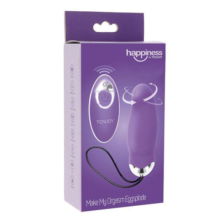 TOYJOY - FELICIDADE MEU ORGASMO EGGSPLODE VIBRADOR ROXO CONTROLE REMOTO