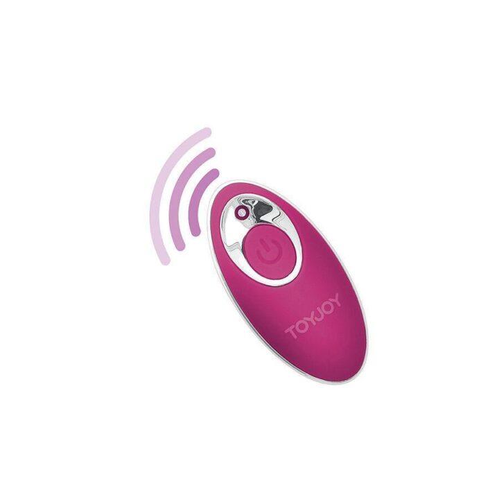 TOYJOY - FELICIDADE SUNN SIDE PARA CIMA E PARA BAIXO VIBRADOR FÚCSIA CONTROLE REMOTO