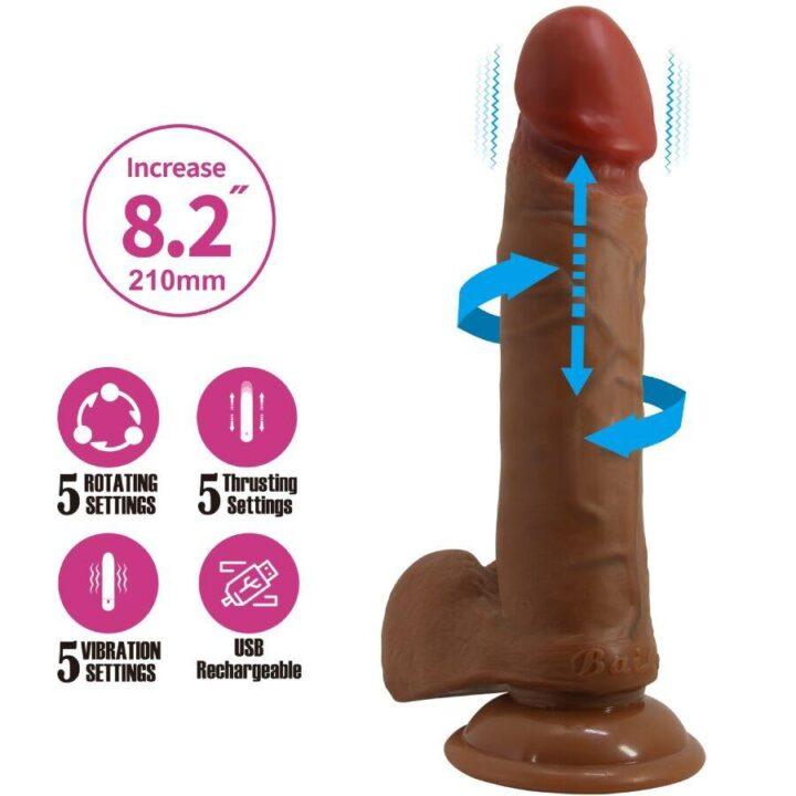 BAILE - ABEL REALISTIC DILDO 21 CM MULATTO