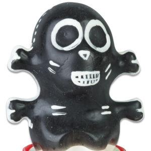 CONDOMERIE - PRESERVATIVOS NOVIDADES PINTADOS À MÃO SKULL BLACK MODELO 1