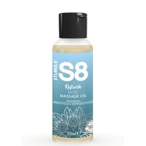 STIMUL8 - S8 REFRESH ÓLEO DE MASSAGEM ERÓTICO DE ALGODÃO 50 ML