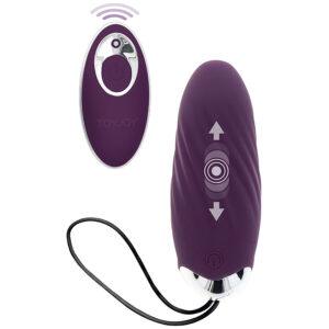TOYJOY - FELICIDADE KNOCK KNOCK EGGSTAVAGANT VIBRADOR CONTROLE REMOTO ROXO