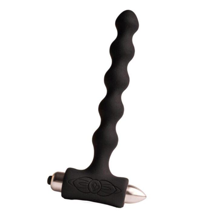 ROCKS-OFF - PETITE SENSATIONS PEARLS PLUG ANAL VIBRADOR PRETO