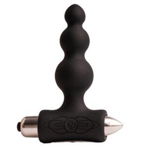 ROCKS-OFF - PETITE SENSATIONS BUBBLES PLUG ANAL VIBRADOR PRETO