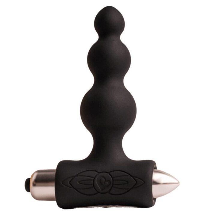 ROCKS-OFF - PETITE SENSATIONS BUBBLES PLUG ANAL VIBRADOR PRETO