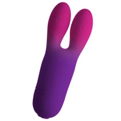 ROCKS-OFF - VIBRADOR FLEXÍVEL GLO-GIRL BUNNY ROXO
