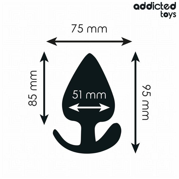 ADDICTED TOYS - PLUG ANAL TAMANHO XL 9.5 CM