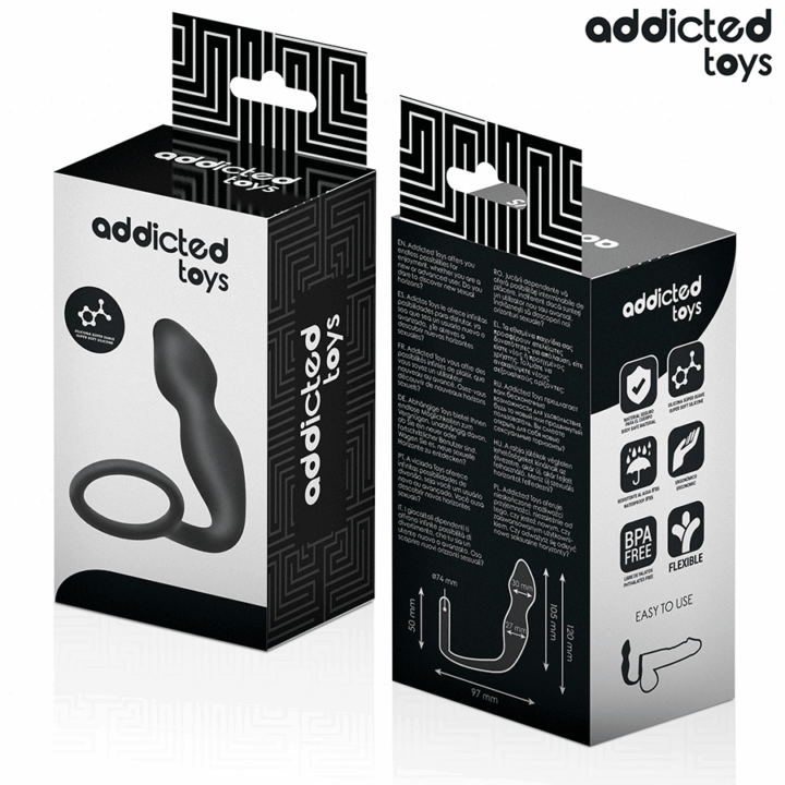 ADDICTED TOYS - PLUG ANAL COM ANEL MODELO 2