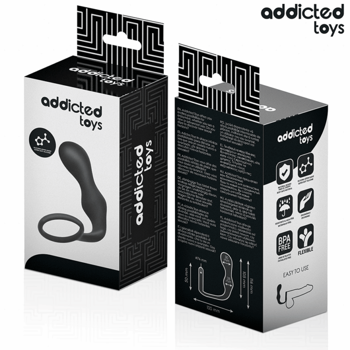 ADDICTED TOYS - PLUG ANAL COM ANEL MODELO 3