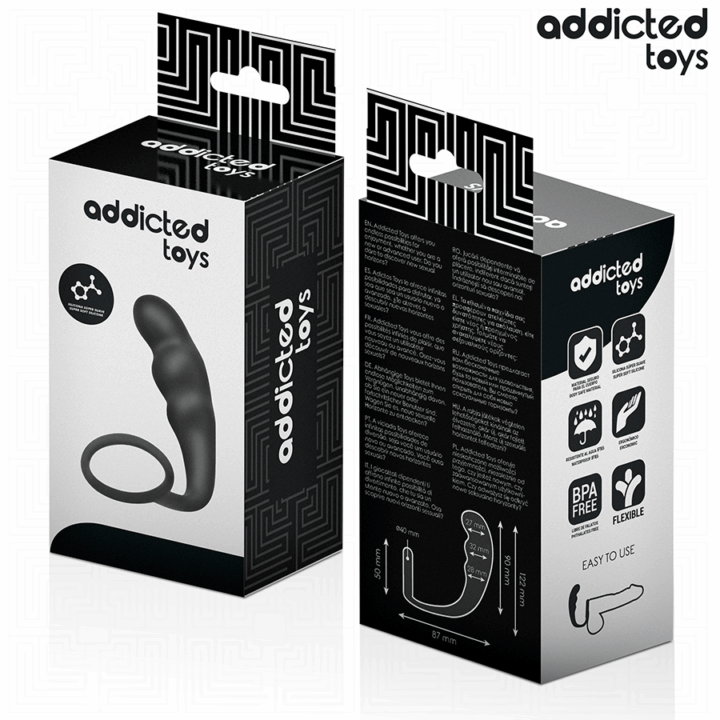 ADDICTED TOYS - PLUG ANAL COM ANEL MODELO 4
