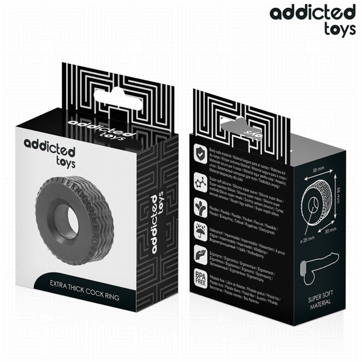 ADDICTED TOYS - ANEL DE PÉ EXTRA GROSSO