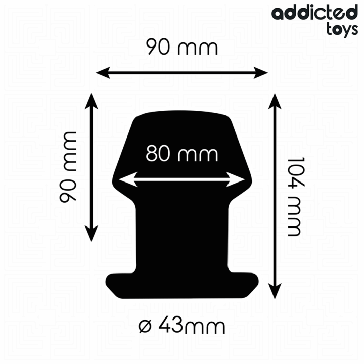 ADDICTED TOYS - PLUG ANAL EXTREMO OCO TAMANHO L 10,4 CM